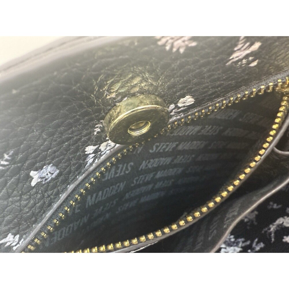 Steve Madden Bdonna Double Pocket Tote Bag Purse + Floral Inner Bag READ - Picture 9 of 13